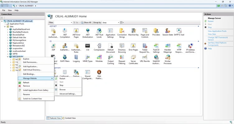 Deploying Asp.net MVC Application on IIS Server