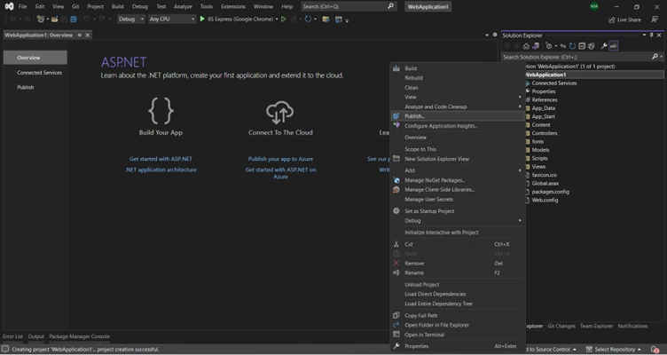 Deploying Asp.net MVC Application on IIS Server