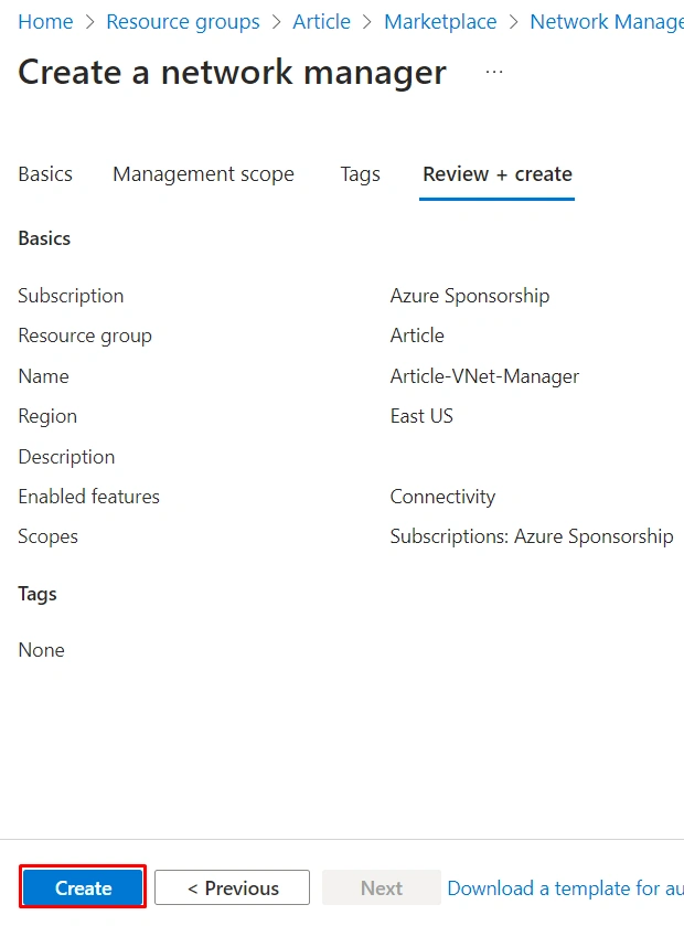 Network manager