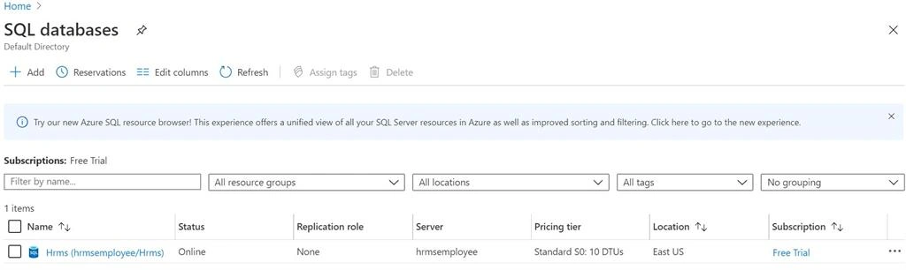 Deploying Blazor WASM .NET Core 3.1 Hosted To Azure Cloud (Paas) Model Connected To Azure SQL