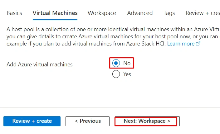 Deploying Host pool in Azure Virtual Desktop