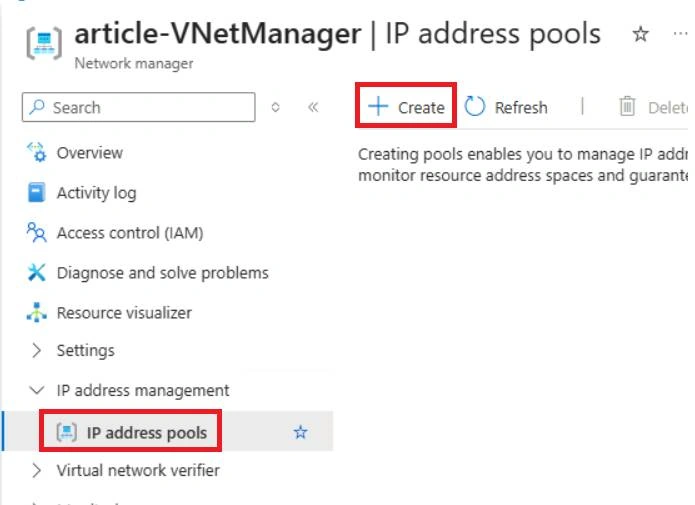 IP address pools