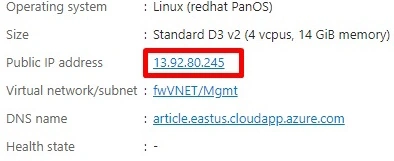 Public IP address