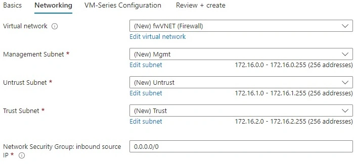 VM-Series Configuration