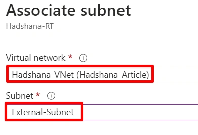 Deploying Route Table in the Azure