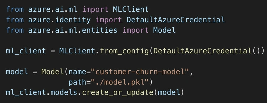 Prepare model for deployment