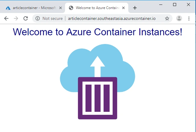Deploying VM And Container Using Azure Cloud Environment