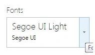 fonts