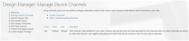 Manage Device Channels