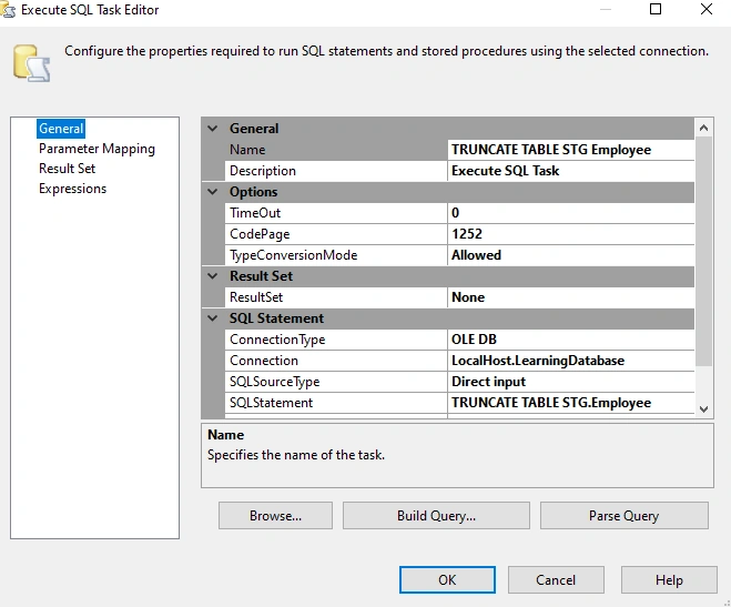 Design the Full Load and Delta Load patterns in SSIS