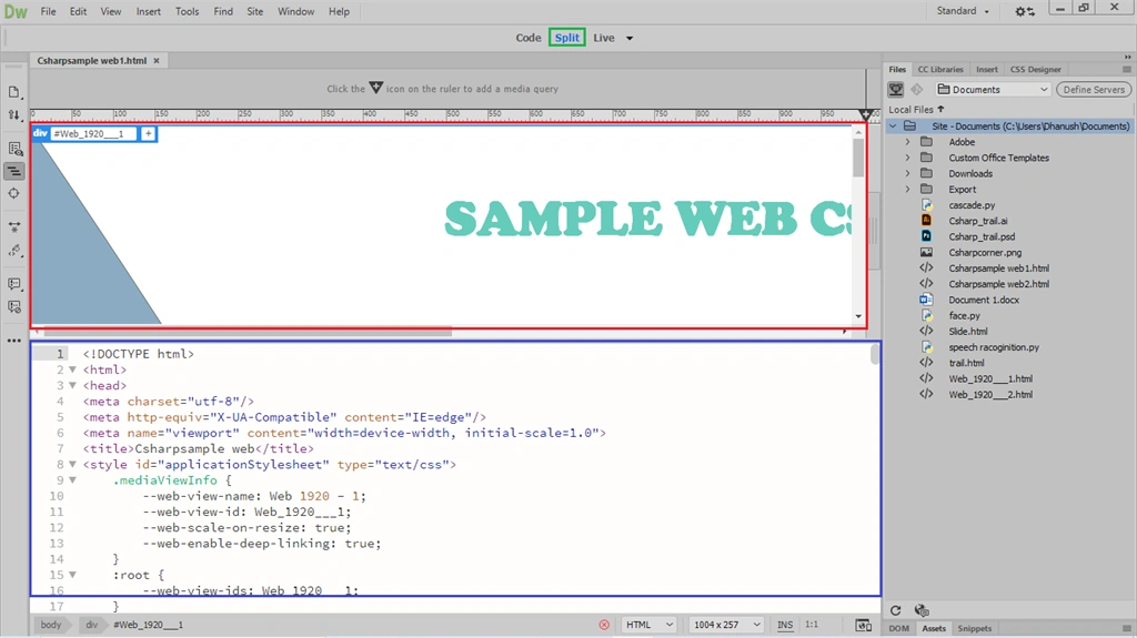 Introduction To Dreamweaver
