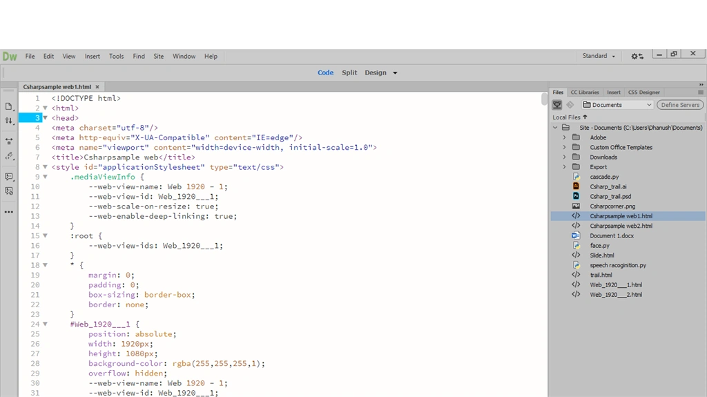Introduction To Dreamweaver