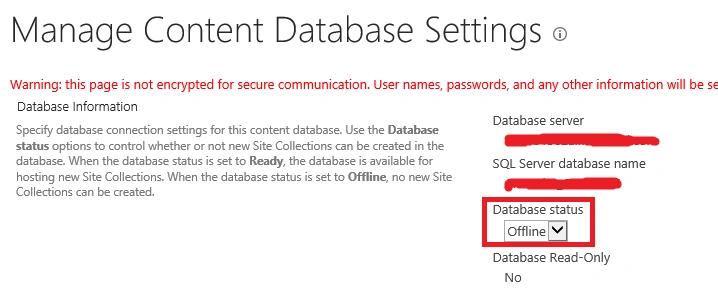 Detach And Attach Content Database From One SPFarm To Another SPFarm