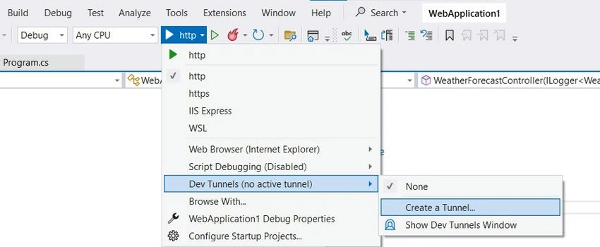 Create A Tunnel