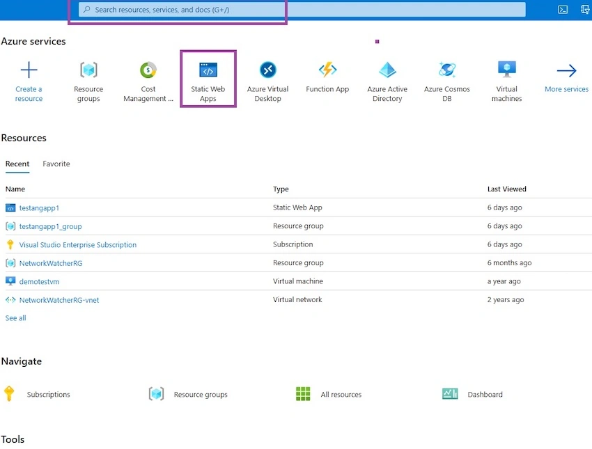 Deploy the Application as Azure Static Web App
