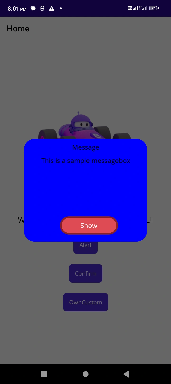 Self Defined MessageBox