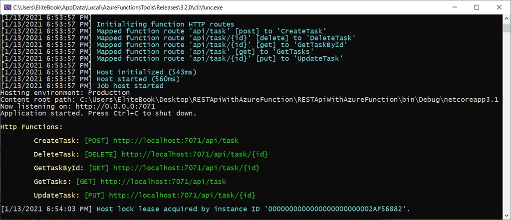 Develop A REST API With Azure Functions Using SQL