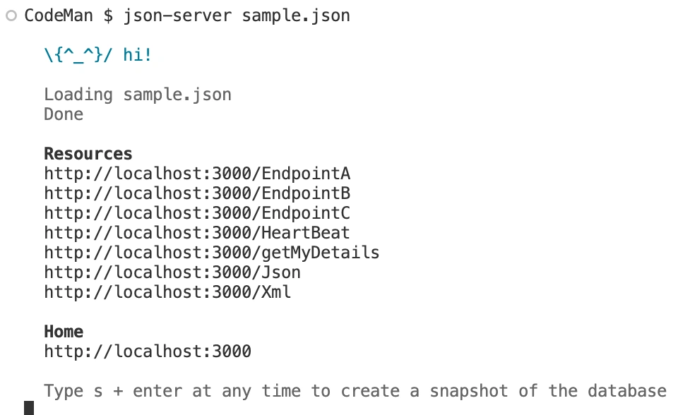 Quick and Simple Mock Server