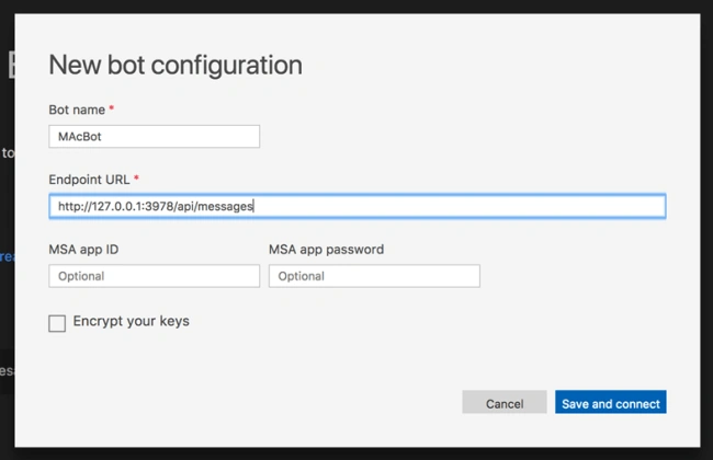 New Bot Configuration