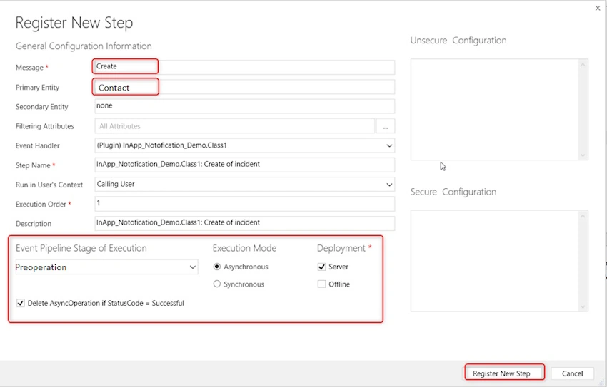 Create contact