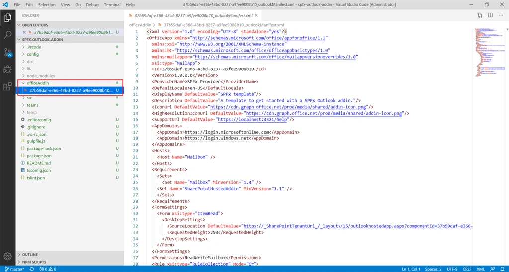 Develop Outlook Add-ins with SharePoint Framework