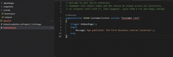 Develop Your First Extension In Business Central