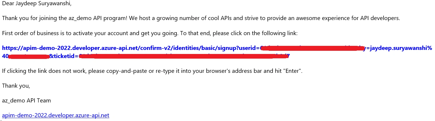 developer portal in APIM