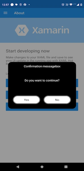 Confirmation MessageBox in Xamarin