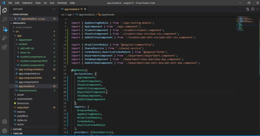 Developing a Web App Using Angular 12, ASP.NET Core Web API and SQL Server
