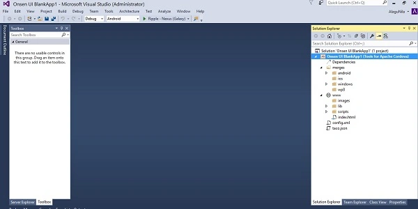 Main screen