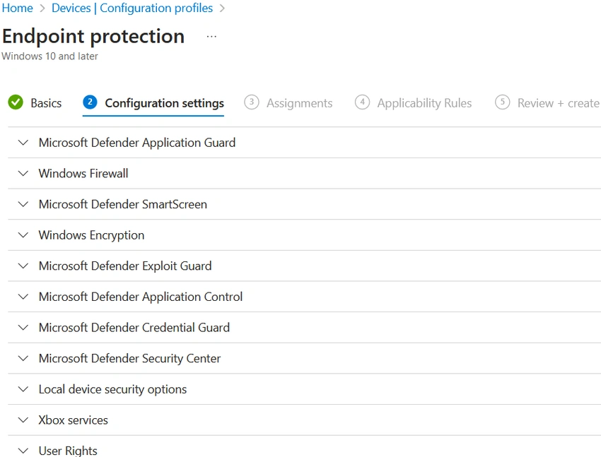 Endpoint protection