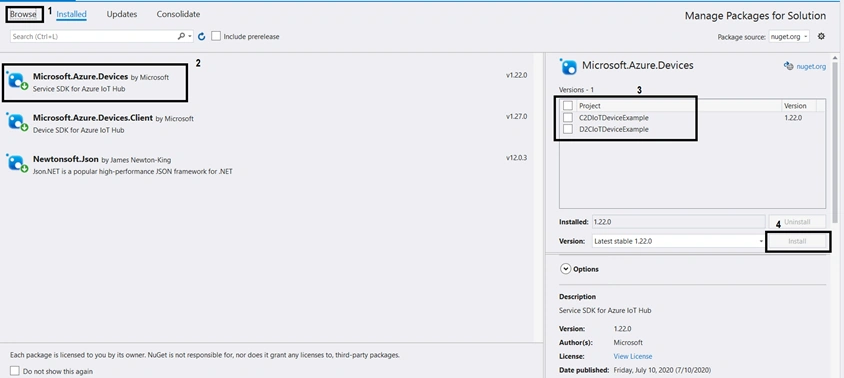 Device To Cloud Communication Using Azure IoT Hub In .NET Core