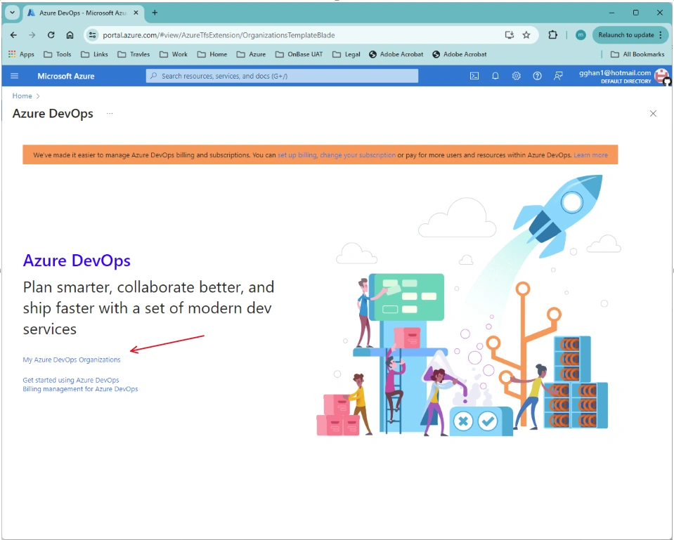 My Azure DevOps Organizations