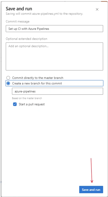 Configure and Click Save and Run