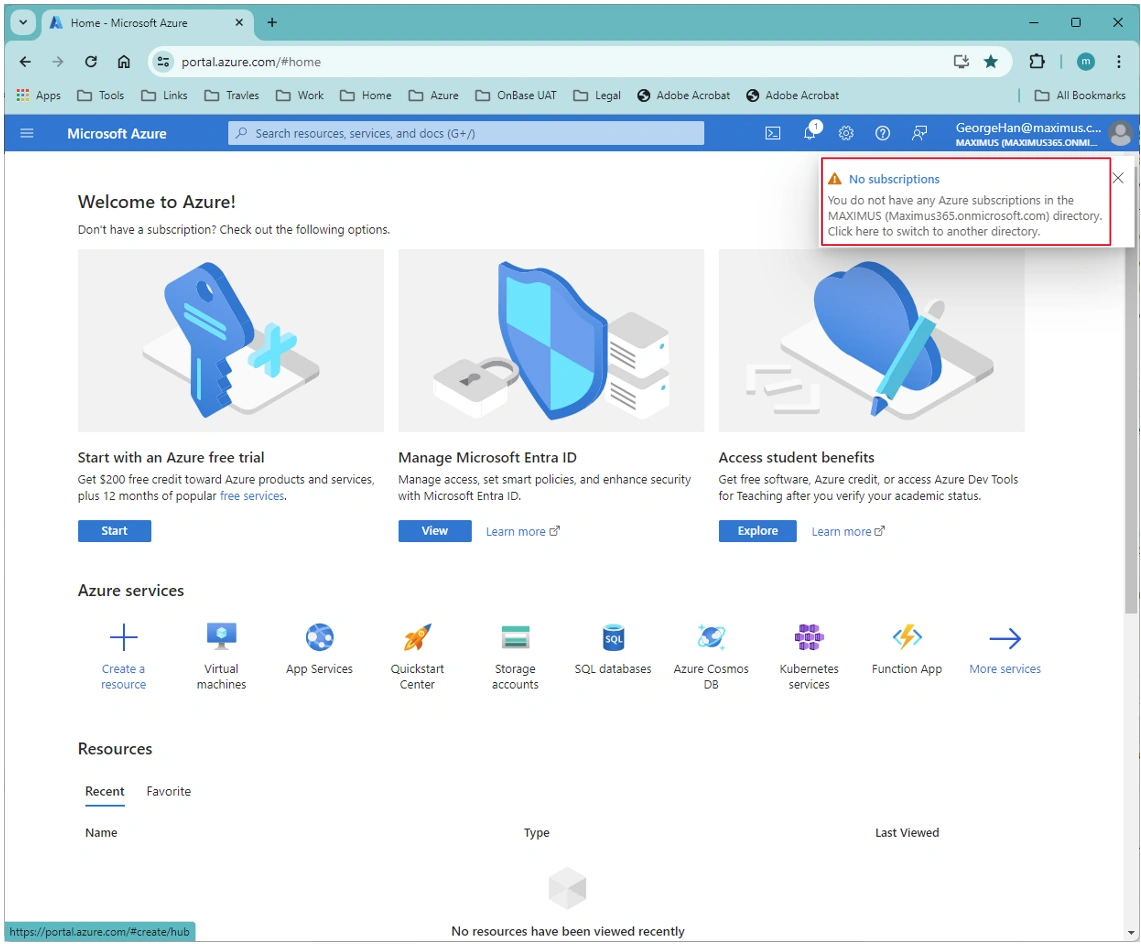 Access MS DevOps