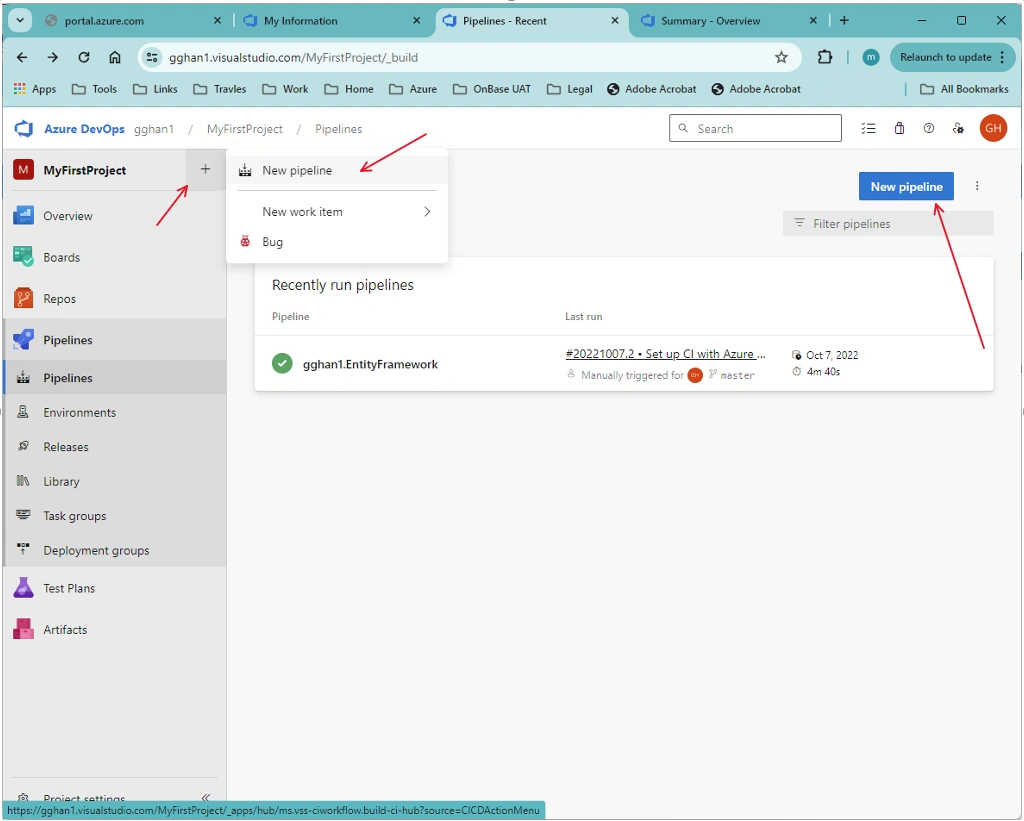 Create a pipeline