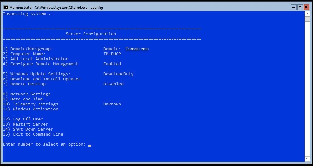 DHCP Role On Windows 2019 Core