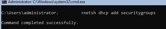 DHCP Role On Windows 2019 Core