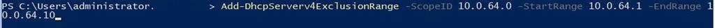 DHCP Role On Windows 2019 Core