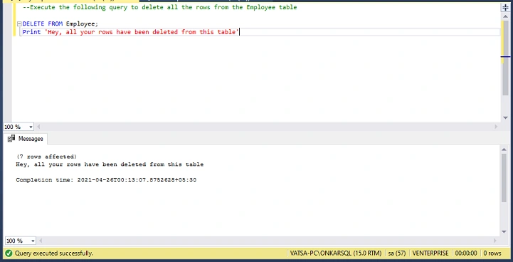 DELETE Example 2