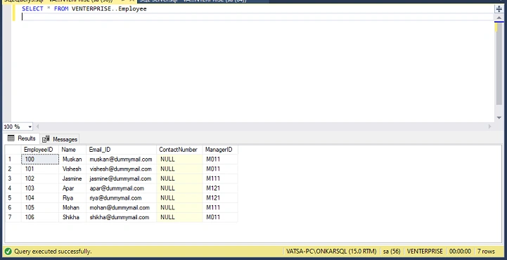 select query 1