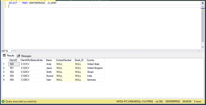 select query 3