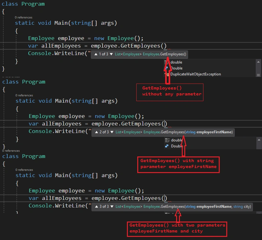 Difference between method overloading and method overriding