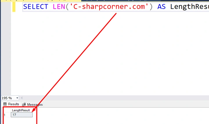 sql LEN