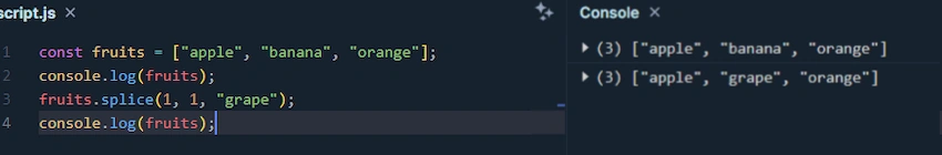 splice JavaScript