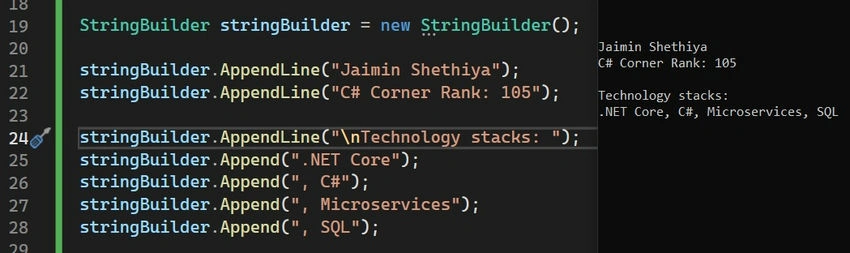 Stringbuilder