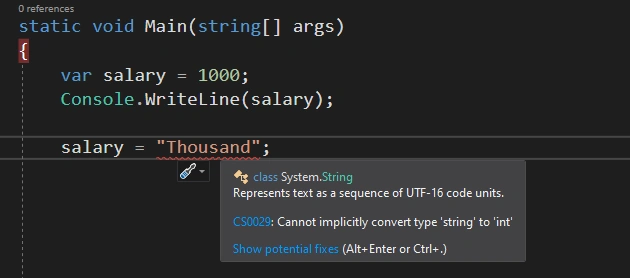 Difference between Var, Dynamic and Object keyword in c#