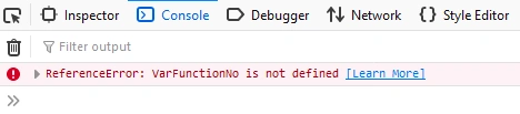 Reference error