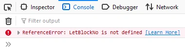 Reference error