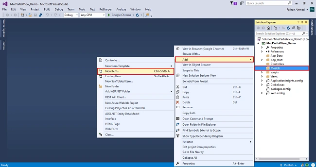 Different Ways Of Render Partial View In MVC